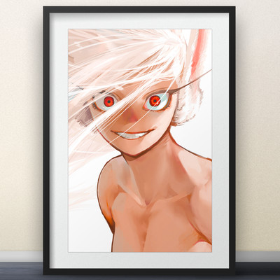 Mirko Art by Kohei Horikoshi - 11x17'' Print - My Hero Academia Boku No Hero