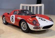Ferrari 250 LM RHD #8 1964 John Surtees Lorenzo Bandini in 1:18 scale by CMC