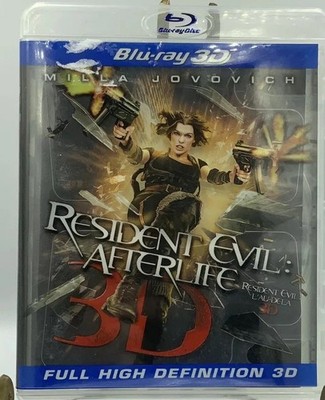 Resident Evil Afterlife Blu-Ray 3D 2D Milla Jovovich Action Zombie Bilingual