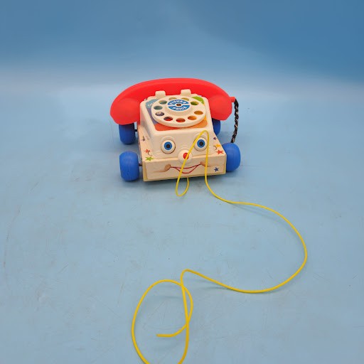 Vintage 1985 Fisher-Price Chatter Telephone Pull Toy #747 Talking
