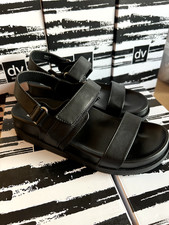 DV Dolce Vita Argyle Sandals Black Women  s Sizes 7, 8, 9 NEW IN BOX