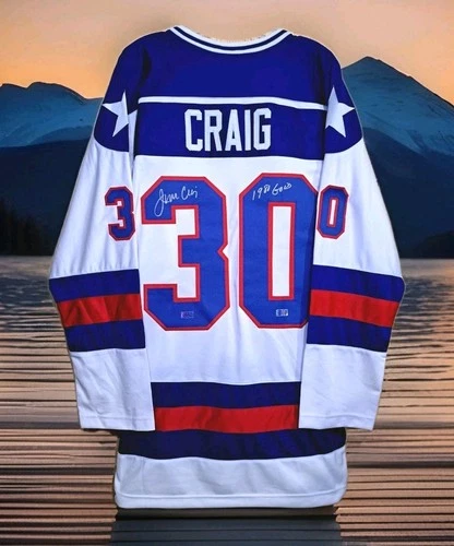 Miracle On Ice Jim Craig Signed Jersey 🇺🇲 1980 USA Hockey 🇺🇸 Lake Placid