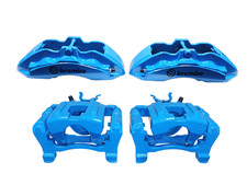 Ford Grabber Blue Brembo Brake Calipers F R For 2015-2023 Ford Mustang Gt