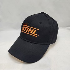 Team Stihl Outfitters Black Baseball Cap Hat Timbersports Snap Back Adjustable