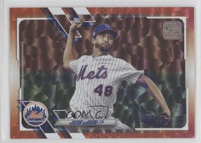 2021 Topps Orange 85/299 Jacob deGrom #200 8d2