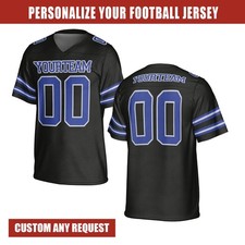 Custom Personalized Football Jersey, Personalized Team Name Number Logo Football