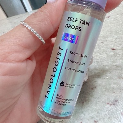 Tanologist Self Tan Drops   Dark, Face & Body, 1.01 fl oz 1 Bottle Only.