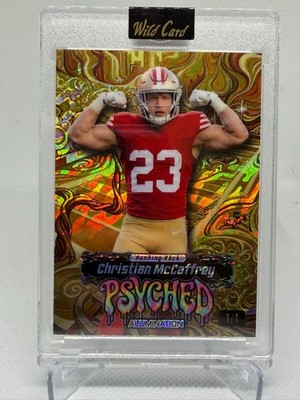 Christian McCaffrey 1/1 Just The Hits Alumination Psyched Gold RB Wild Card