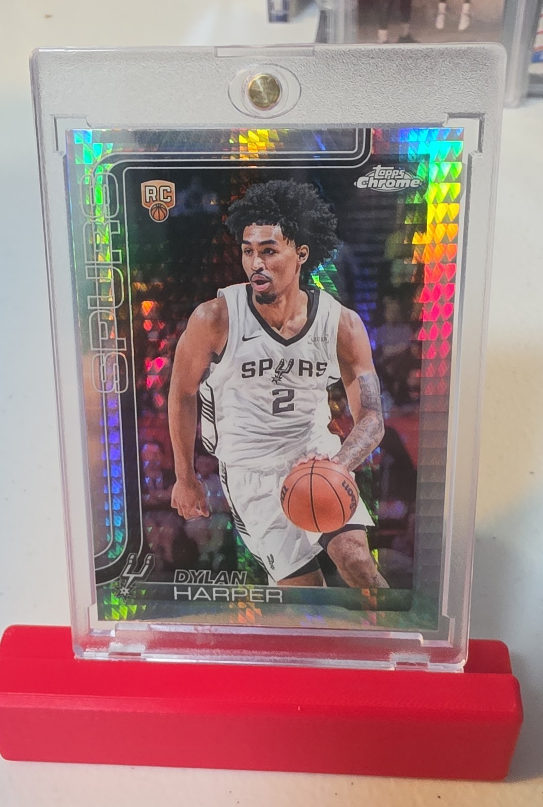 2025-26 Topps Chrome - Dylan Harper #252 Prism Refractor (RC)