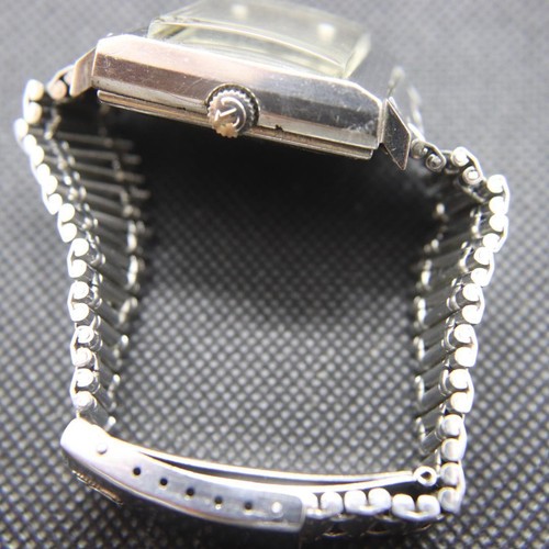 Rado Manhattan Watch Men's Vintage Automatic Silver Square Swiss 34mm Day Date - Picture 10 of 14