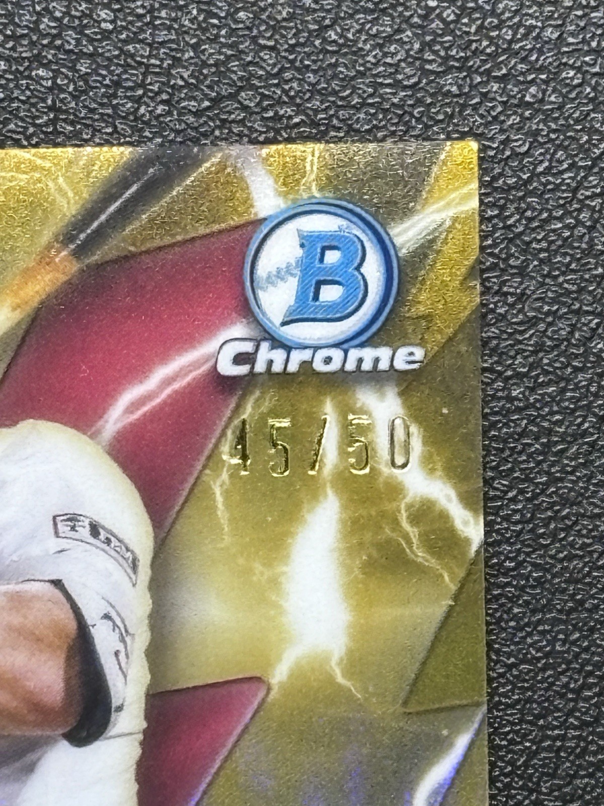 2026 Bowman Chrome Mike Trout #ES-25 Electric Sluggers /50 Autograph Gold Auto view 3