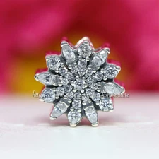 Authentic Pandora #791764CZ Ice Crystal Bead Charm Sterling Silver NWT