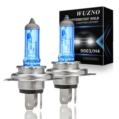 Wuzno 9003/H4 Halogen Headlight Bulb, White Light 12V 60/55w H4/9003 2pack 
