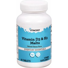 Vitamin D3 & K2 Natural Cherry Flavored, 60 C...