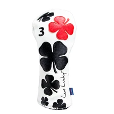 CMC Design Live Lucky "Poker" 3 Wood Headcover - White/Black/Red