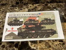 1/35 Echelon Decals #356262 4/12 Cav M551 Sheridan & M113 In Vietnam