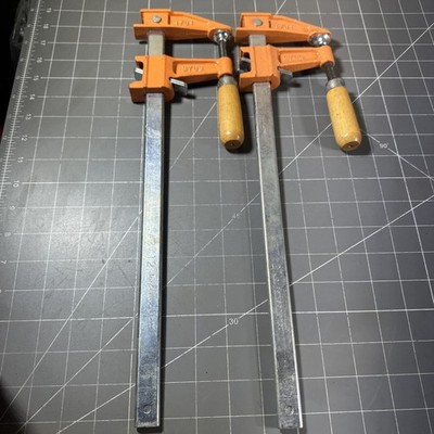 Jorgensen #3712 Vintage Woodworking Clamps - Lot Of 2 Pc. Made In USA