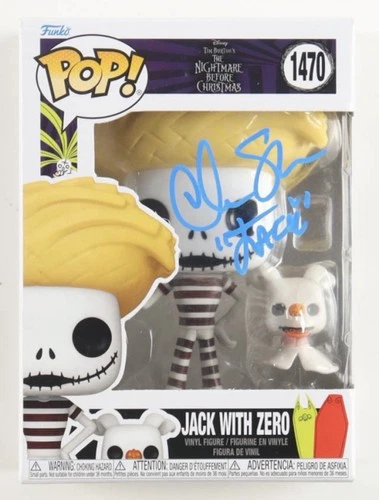 Funko Pop! Vinyl: Disney Jack with Zero #1470 Signed by Chris Sarandon