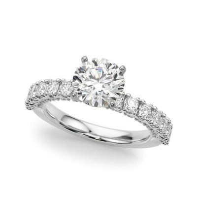 Best Deal! 2 kt DE/VS Lab Grown Rundschliff Diamant Verlobungsring 18 K Weißgold