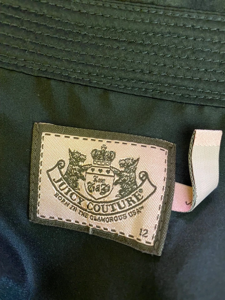 Vestido de Cóctel De Colección Y2K Satén Juicy Couture 100% Seda Talla 12 Clásico LBD Gótico Foto 3 de 4