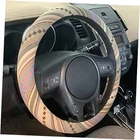 Boho Steering Wheel Cover for Women Men Baja Blanket Enthic Boho-Beige Flowers