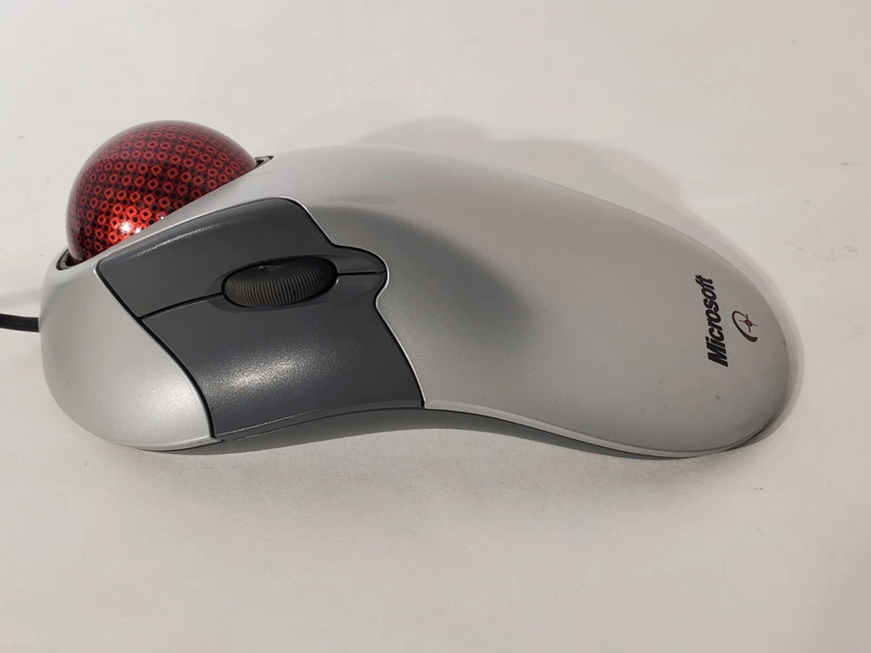 Microsoft Trackball Explorer 1.0 Mouse PS2/USB Compatible Tested & Working - Image 3 of 4
