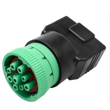 J1939 to OBD2 Adapter Connector 9-Pin Male to OBDII Diagnostic Tool Interface