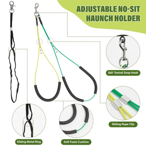 Dog Grooming Arm with Pet Grooming Hammock, 35" Pet Grooming Table Arm with A... - 第 2/9 張圖片