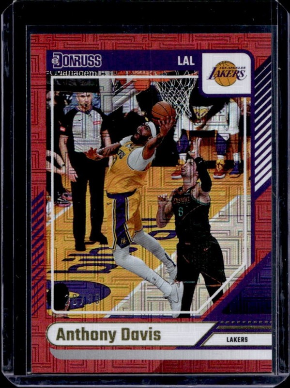 2024-25 Panini Donruss Anthony Davis Choice Red #/99 Lakers