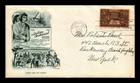 US COVER INDIAN CENTENNIAL FDC SCOTT 972 MUSKOGEE OKLAHOMA ARTMASTER CACHET