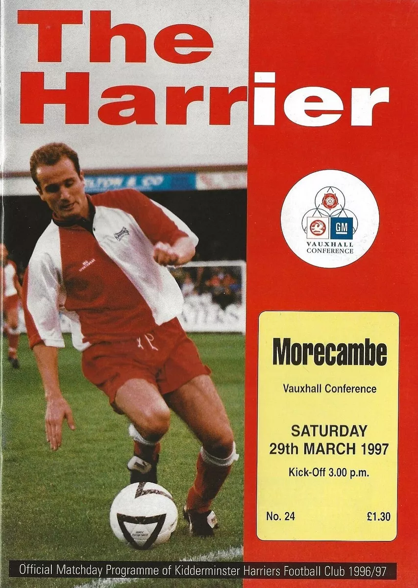 Match Day Programme - Kidderminster Harriers – Altrincham FC