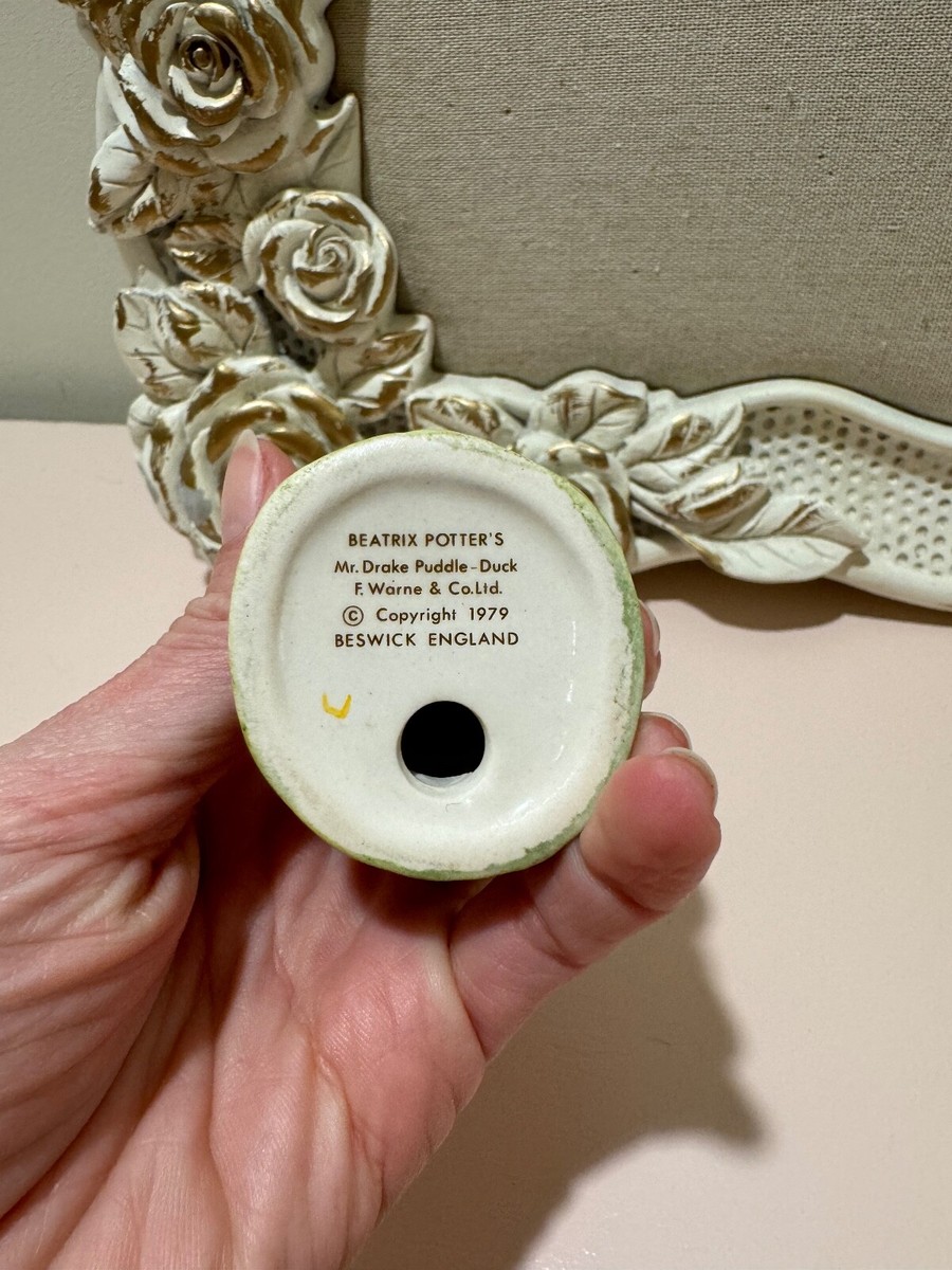 BESWICK beatrix potter Mr＆MrsPuddleduck Beatrix Potter's Mr. Drake Puddle-Duck Beswick England Figurine