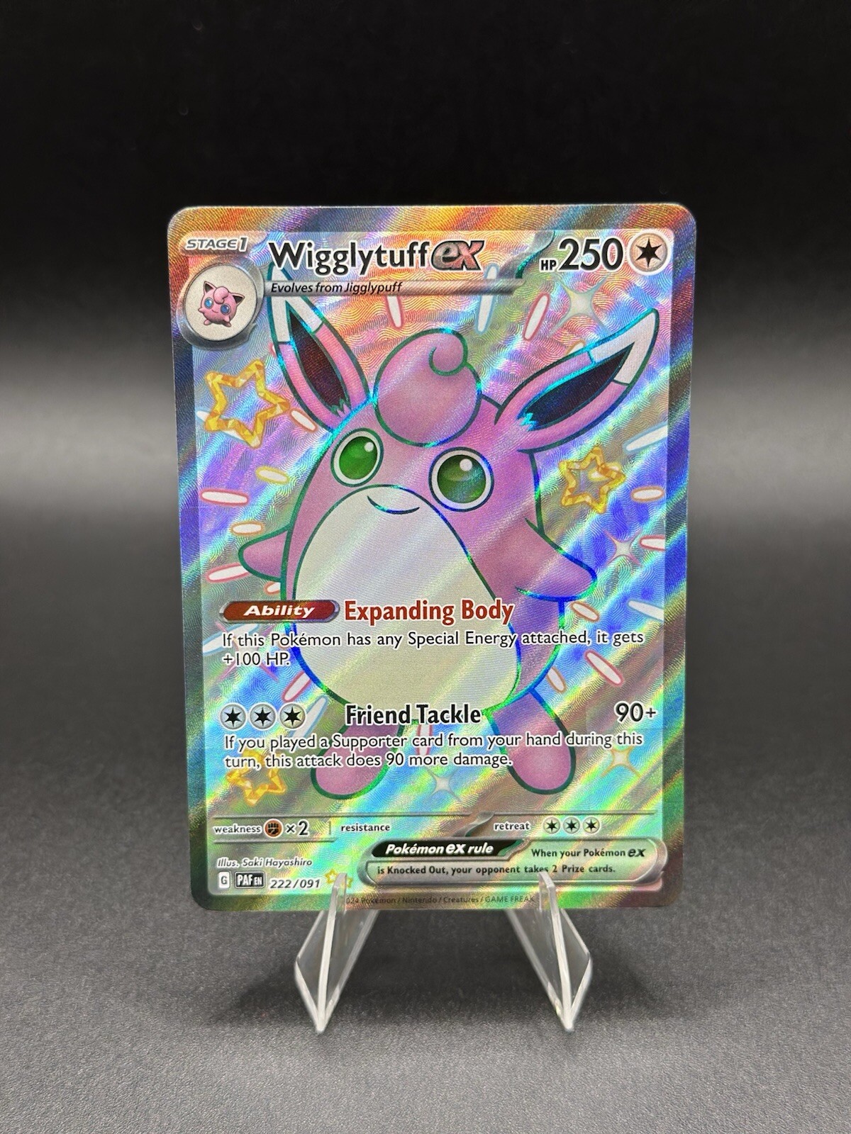 Wigglytuff ex 222/091 Sv: Paldean Fates Holo