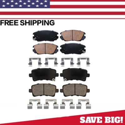 Front & Rear Ceramic Brake Pads for Chevy Impala Malibu Buick LaCrosse Regal 9-5