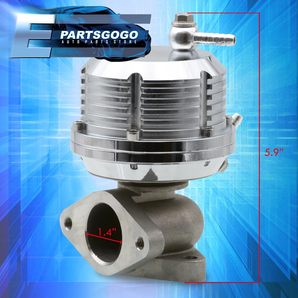 35mm 38mm Jdm Turbo External Waste Gate Manifold Mount Silver - Imagem 4 de 4