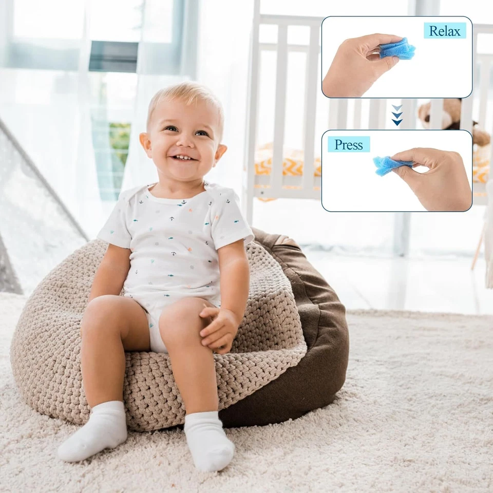 Enchimento de saco de feijão 5 lb, enchimento de espuma de memória triturada para cadeira de saco de feijão, camas de cachorro, - Imagem 3 de 4