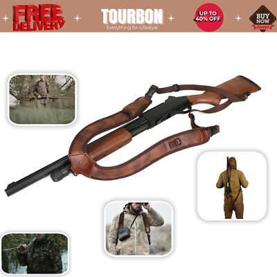 Tourbon Rifle Carrying Strap Gun Backpack Sling with Swivels Padded Double Sling