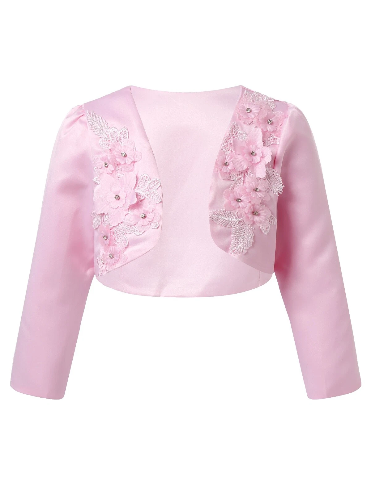 Polyester Long Sleeve Shrug Sweaters for Girls