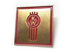 kenworth kw emblem lapel enamel hat pin metal solid brass