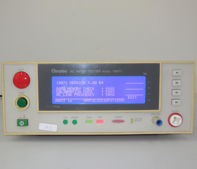 Chroma AC Hipot Tester 19071 bestanden