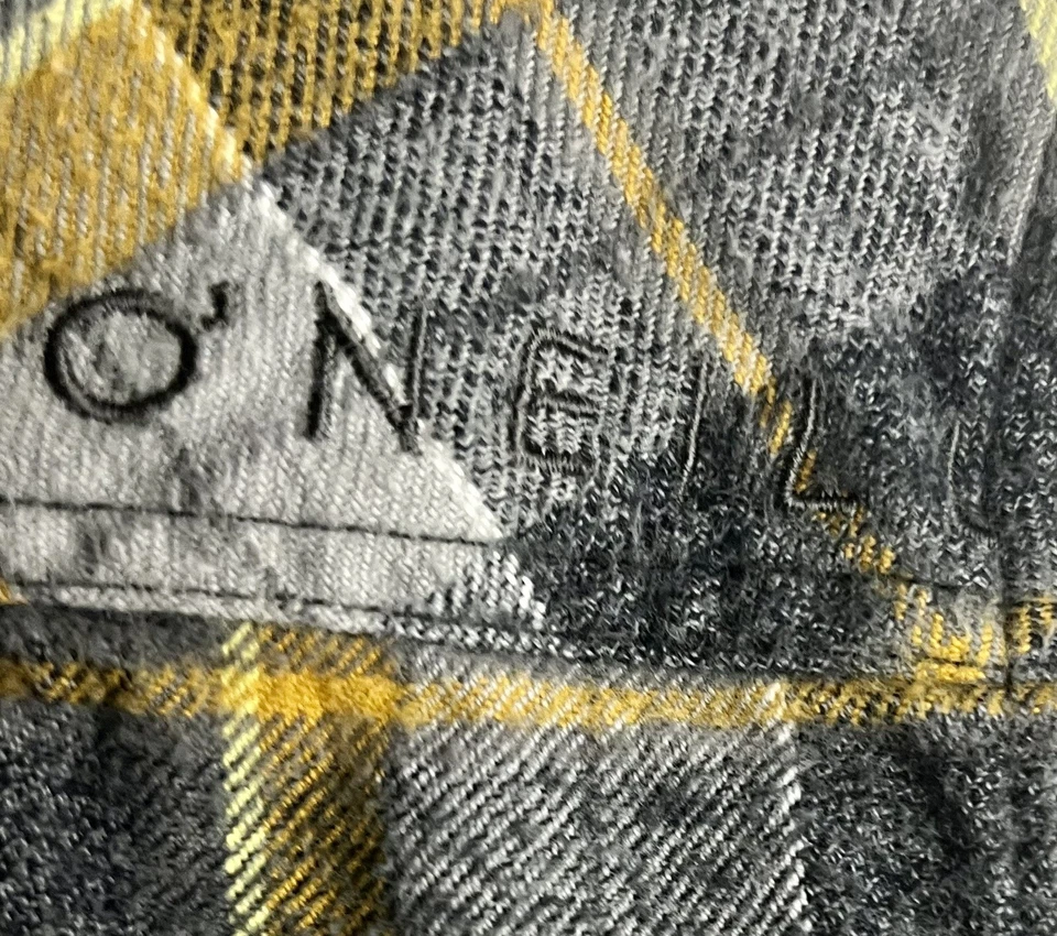 Фланелевая рубашка O'Neill вельветовые нашивки на локти серые/золотистые XL Gorpcore Surf - Изображение 3 из 4