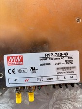 MEAN WELL RSP-750-48 Power Supply, AC-DC, 48V 15.7A