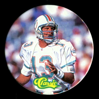 1993 Classic NFL Football Pogs TONX #78 DAN MARINO MIAMI DOLPHINS HOF