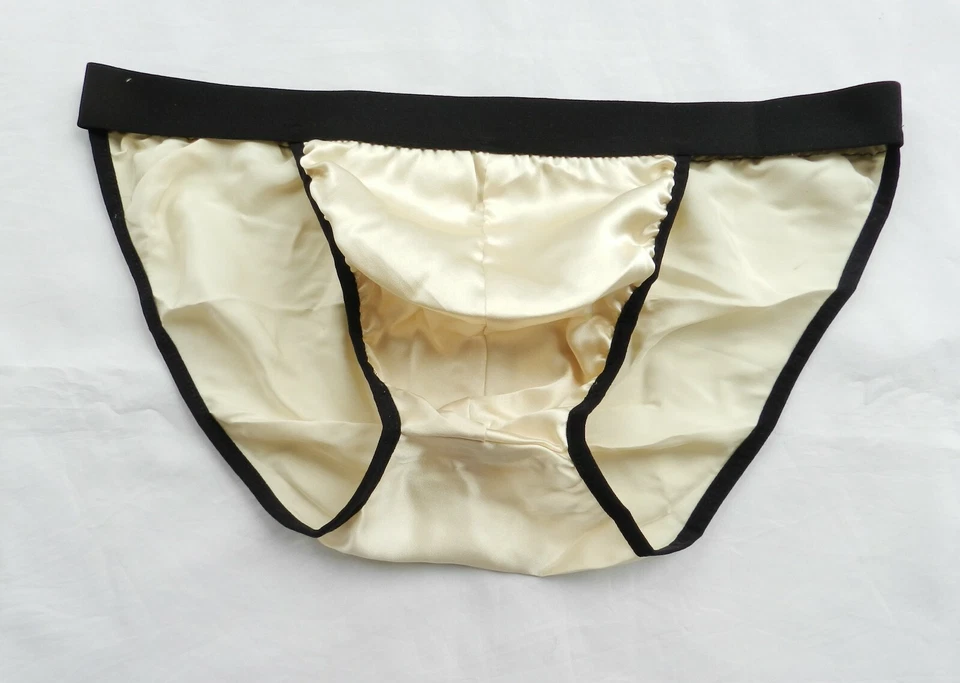 6 Pieces 100% Pure Silk Men's Bikini String Briefs Size  L XL XXL 3XL 4XL - Image 2 of 4