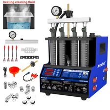 Ultrasonic Fuel Injector Tester Cleaner Heated Nozzle Injector Cleaning Machine