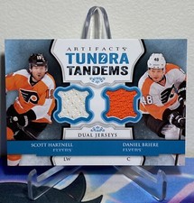 2013-14 UD ARTIFACTS SCOTT HARTNELL DANIEL BRIERE #TT-HB TANDEMS DUAL JERSEY