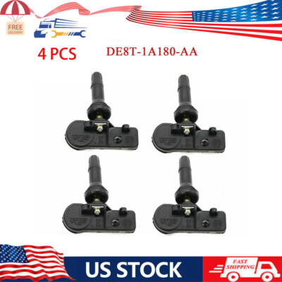 #ad New Set of 4 FIT For Ford Tire Pressure Sensor DE8T 1A180 AA TPMS $15.00