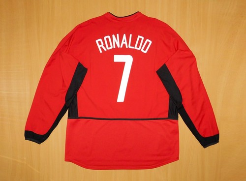 Manchester 7 RONALDO shirt CHAMPIONS 2002 jersey CL soccer camiseta 2003 02 LONG - Picture 10 of 12