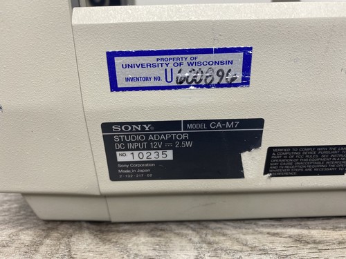 Sony CA-M7 Studio Adaptor for Professional Camcorder *Good Condition Used* - Picture 6 of 7