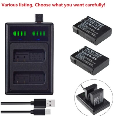 Battery or charger for Nikon EN-EL14 D3100 D3200 D3300 D3400 D5100 D5200 D5300